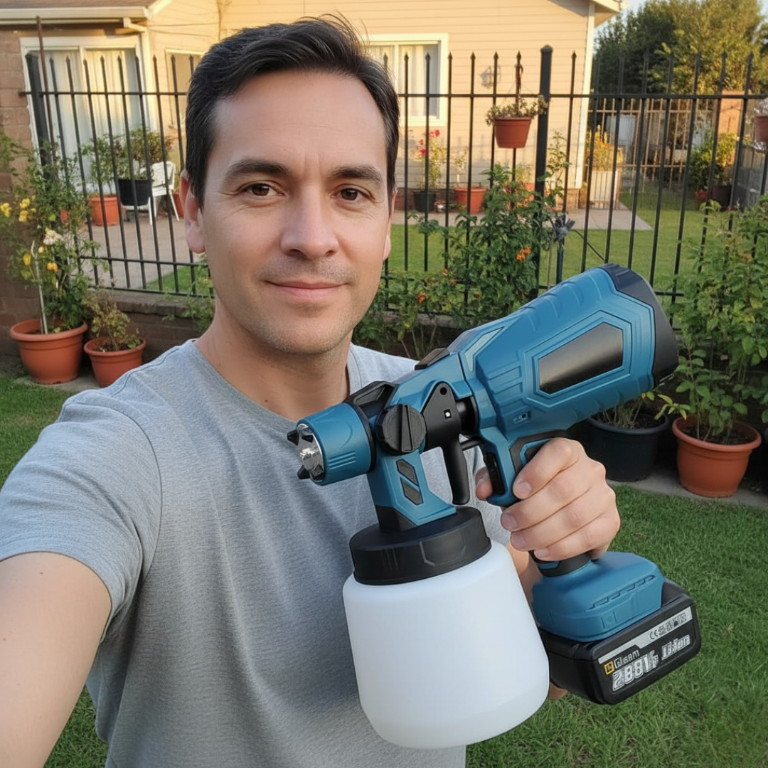 COMPRESOR DE PINTURA INALÁMBRICO 48V | INCLUYE 2 BATERÍAS DE REGALO ⚡