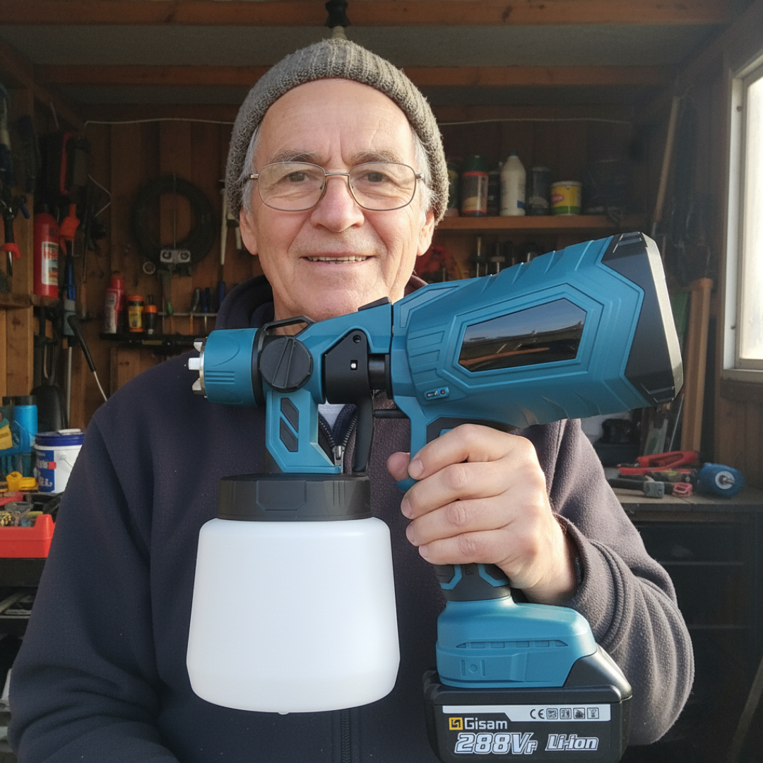 COMPRESOR DE PINTURA INALÁMBRICO 48V | INCLUYE 2 BATERÍAS DE REGALO ⚡