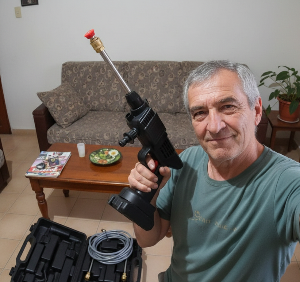 HIDROLAVADORA INALÁMBRICA  - REVOLUCIÓN EN LIMPIEZA PORTÁTIL