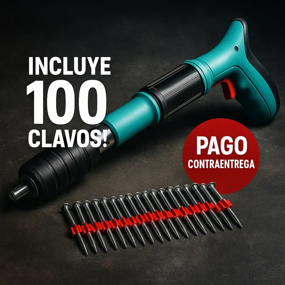 Pistola de Clavos Fulminante PRO (+100 clavos)