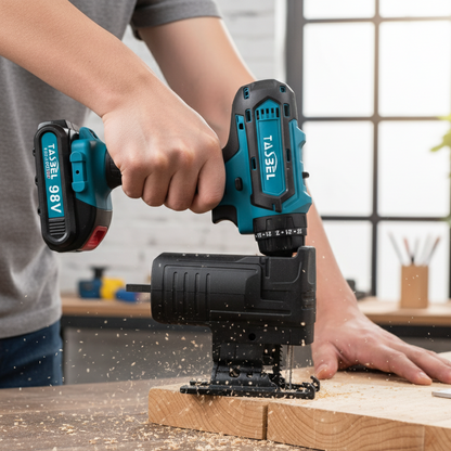 TASBEL™ Taladro 98V + Adaptador de Sierra