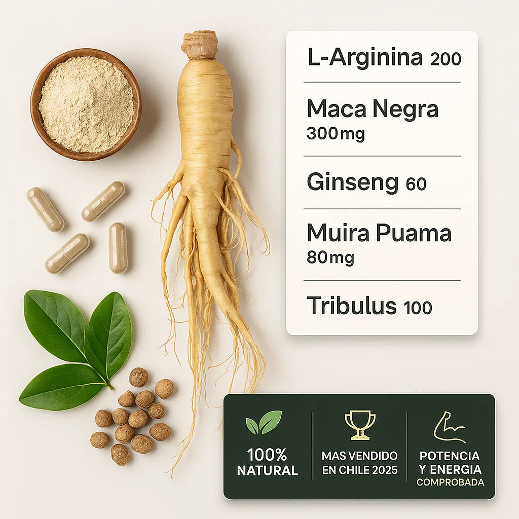 TESTO POWER™ Potencia Natural · 1000mg · 60 cápsulas