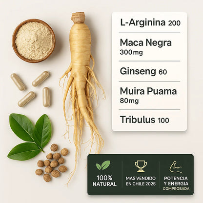 TESTO POWER™ Potencia Natural · 1000mg · 60 cápsulas