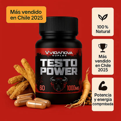 TESTO POWER™ Potencia Natural · 1000mg · 60 cápsulas