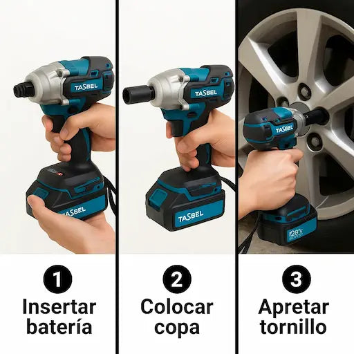 Impact™ Llave Taladro de Impacto Inalámbrico doble batería + Accesorios